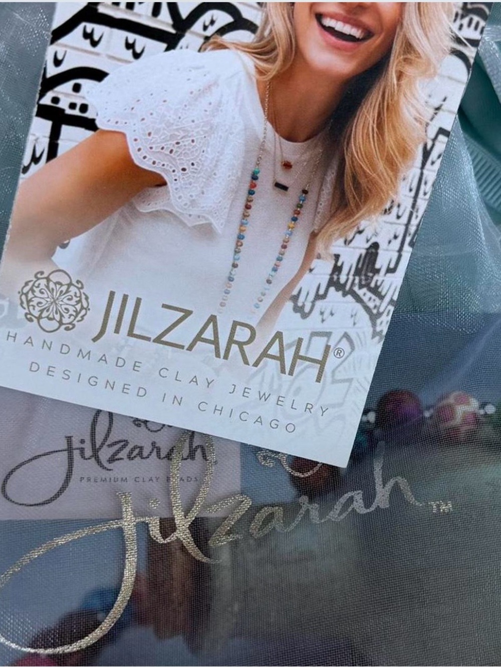Jilzarah Multicolor Beaded Clay Necklace